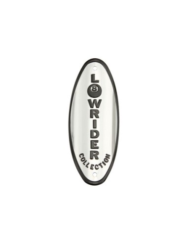 Lowrider Collection Name Plate Chrome/Black.